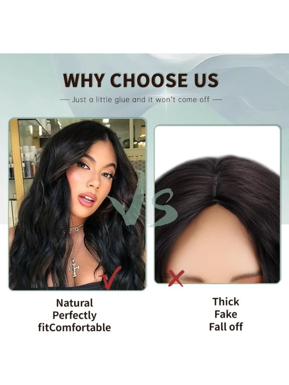 Long Black Wavy Wig 26